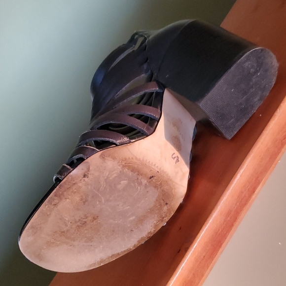 Isola black gladiator heeled sandals - Picture 8 of 10